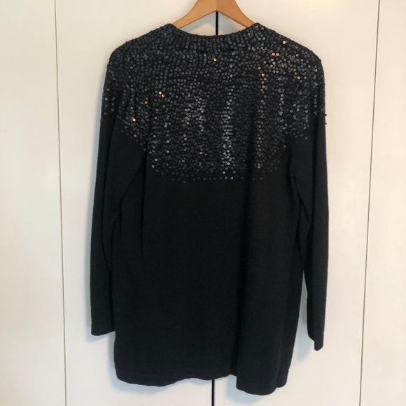 SOLD! 525 america sequin cardigan - Picture 2 of 7